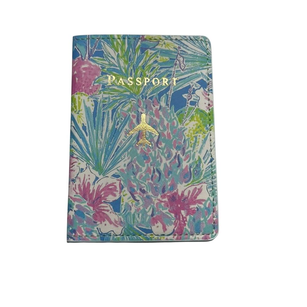 FLORAL PRINT RFID PASSPORT HOLDER NEW